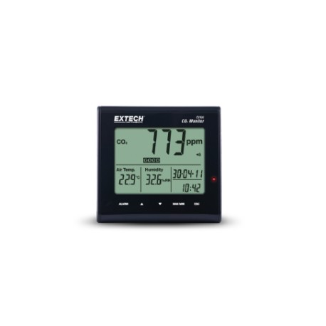 Extech CO100 Monitor de CO₂ de calidad del aire de escritorio para interiores