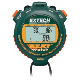 Extech HW30 Cronómetro HeatWatch™ con índice de calor, humedad, temperatura y temporizador de subida/bajada