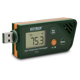 Extech TH30 Registrador de datos de temperatura dual con USB