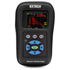 Extech TKG250 Medidor ultrasónico digital de espesor/registrador de datos con función de forma de onda a color