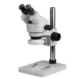 Amscope 7X-45X Stereo Binocular Microscope With 14″ Pillar Stand & 64-LED Ring Light