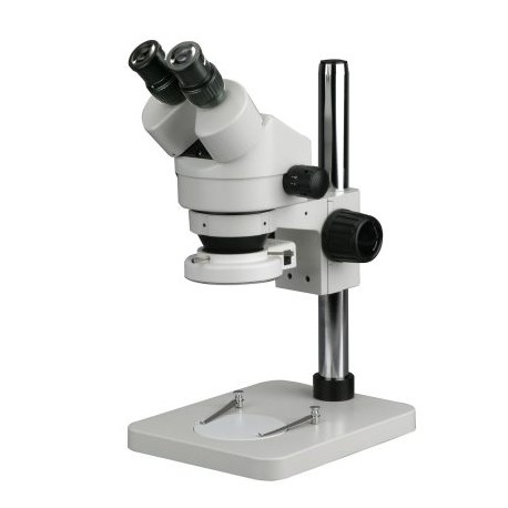 Amscope 7X-45X Stereo Binocular Microscope With 14″ Pillar Stand & 64-LED Ring Light