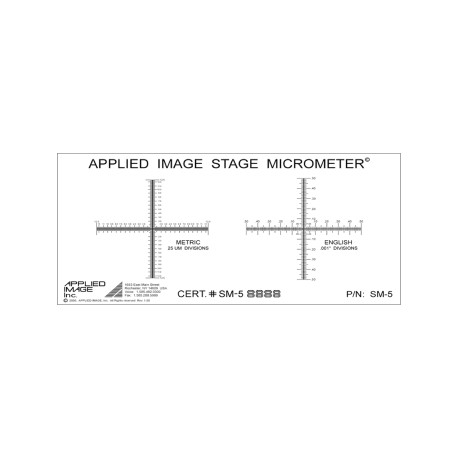 Aplied Image SM-5 X&Y Axis Linear Scale (0.001″ / 25um div.)