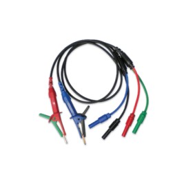 Extech 380565 Juego de cables de prueba con pinzas Kelvin