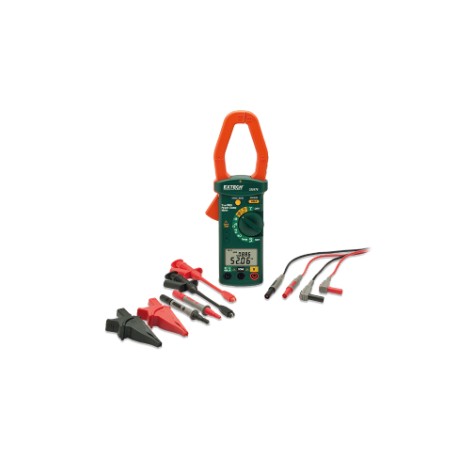 Extech 380976-K Kit de pinza amperimétrica con potencia CA monofásica/trifásica de 1000 A